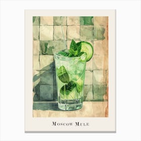 Moscow Mule Tile Poster 2 Canvas Print