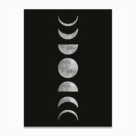 Moon phases 2 Canvas Print