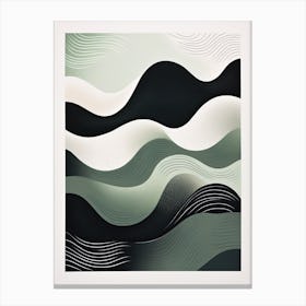 Celestial Chromatics; Risograph Vintage Abstracts Canvas Print