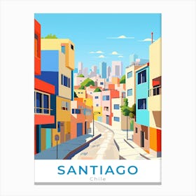 Chile Santiago Travel Canvas Print