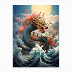 Chinese Dragon Elements Illustration 1 Canvas Print