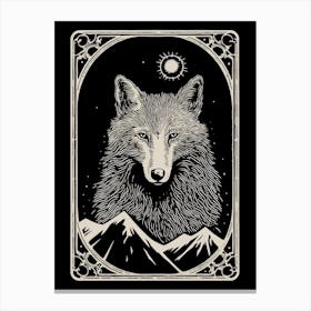 Baffin Wolf Tarot Card 3 Canvas Print