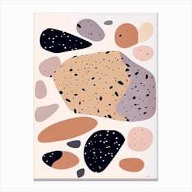 Meteorite Musted Pastels Space Canvas Print