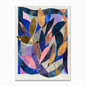 Leaves In A Square Canvas Print