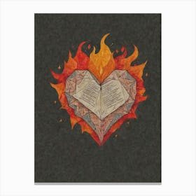 Heart Of Fire 5 Canvas Print