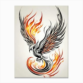 Phoenix Tattoo 5 Canvas Print
