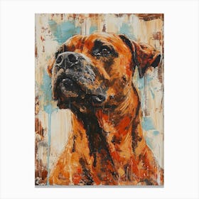 Boerbull Acrylic Painting 3 Canvas Print