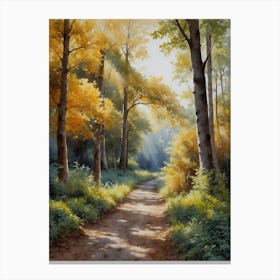 Path In The Woods 6 Canvas Print