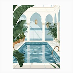 Swimming Pool Interior Canvas Print