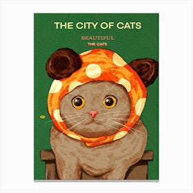 City Of Cats Beautiful The Cats Canvas Print