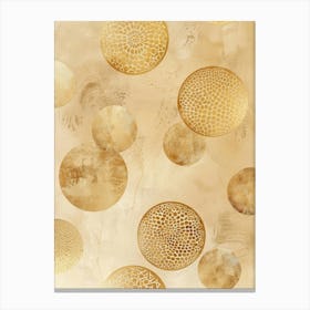 Gold Circles 3 Canvas Print