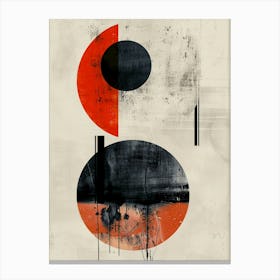 mid century modern abstract art Canvas Print