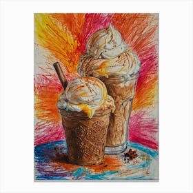 Ice Cream Sundae 4 Canvas Print
