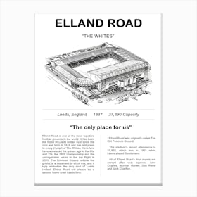 Elland Road Football Stadium Canvas Print