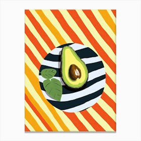 Avocado Fruit Summer Illustration 2 Canvas Print