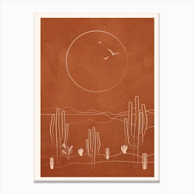 Sun Over The Desert 2 Canvas Print