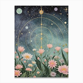 Cosmic Flower Garden Canvas Print