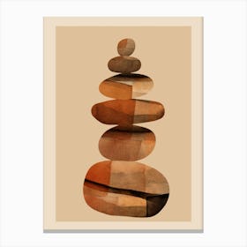 Abstract & Modern Stones Art 1 Canvas Print