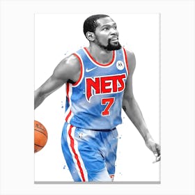 Kevin Durant Brooklyn Canvas Print