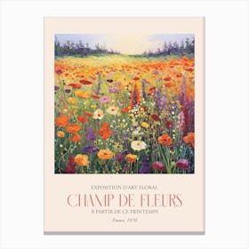 Champ De Fleurs, Floral Art Exhibition 30 Canvas Print
