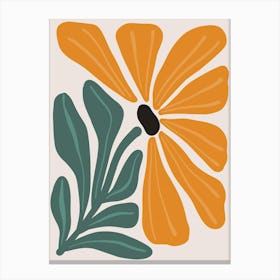 Orange Flower 3 Canvas Print