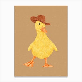 Daphne The Cowgirl Duckling Canvas Print