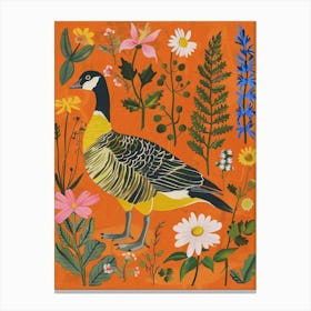 Spring Birds Goose 4 Canvas Print