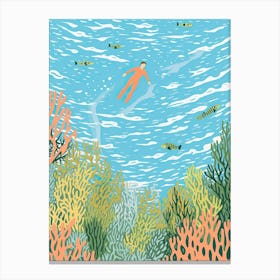 In To The See I Go Illustration Canvas Print