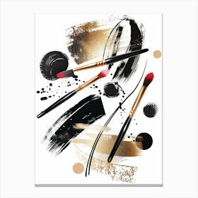 Make Up Brushes Canvas Print