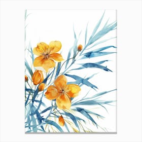 Watercolor Flowers 55 Canvas Print