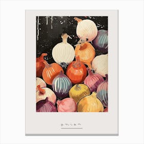 Art Deco Inspired Onions 1 Poster Canvas Print