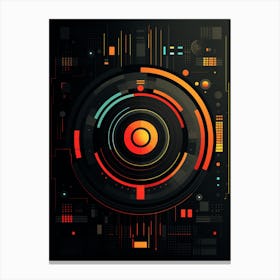 Futuristic Abstract Background Canvas Print