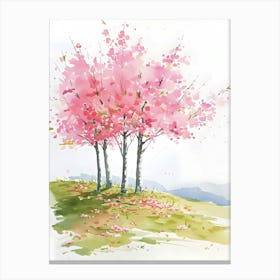 Sakura Trees Canvas Print