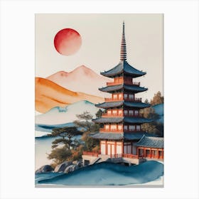 Asian Pagoda 8 Canvas Print