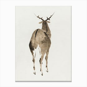 Japanese Ukiyo-E Deer Canvas Print Canvas Print