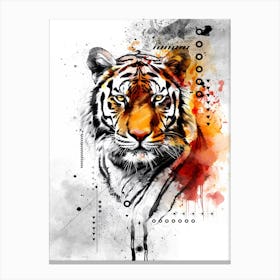 Poster Tiger Africa Wild Animal Illustration Art 05 Canvas Print