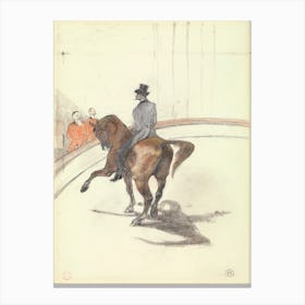 At The Circus The Spanish Walk (Au Cirque Le Pas Espagnol), Henri de Toulouse-Lautrec Canvas Print