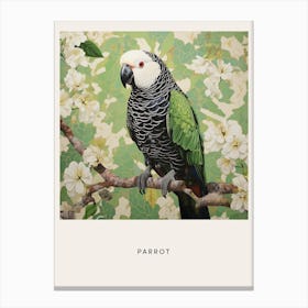 Ohara Koson Inspired Bird Painting Parrot 4 Poster Canvas Print