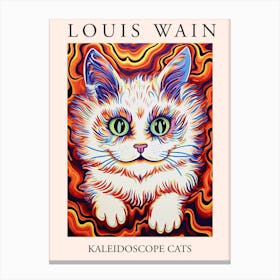 Louis Wain, Kaleidoscope Cats Poster 10 Canvas Print