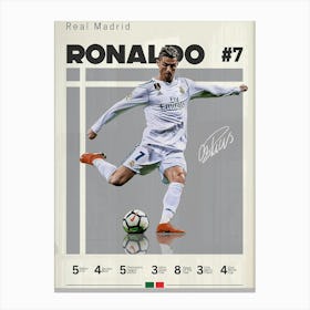 Christiano Ronaldo Canvas Print