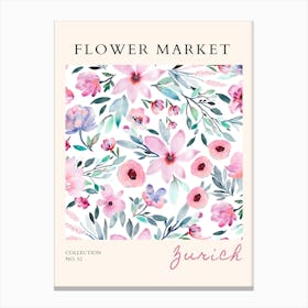 Flower Market 53 Canvas Print