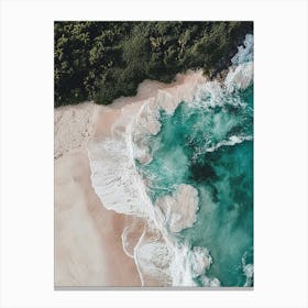 Aerial View Of A Beach 109 Canvas Print