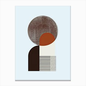 Lausanne Tones Minimalist Bauhaus Canvas Print