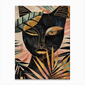 Cat In The Jungle 38 Canvas Print