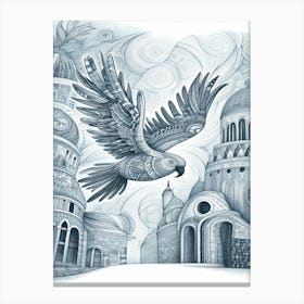 Pippin Eagle In Flight Canvas Print