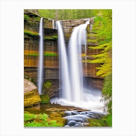 Sutherland Falls, United States Majestic, Beautiful & Classic (2) Canvas Print