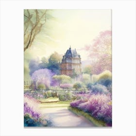 Alnwick Garden, United Kingdom, 2,  Pastel Watercolour Canvas Print