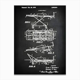 Stretcher Decor Medical Wall Art Gurney Art Stretcher Patent Print, Doctor Wall Art Gurney Print Doctor Poster, Medical Gift Cm9441 Canvas Print