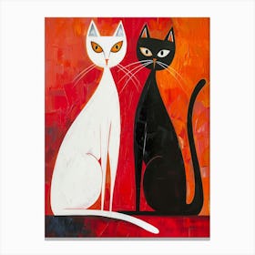 Two Cats 3 Canvas Print