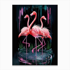 Flamingos Canvas Print